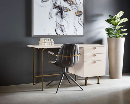 Sunpan - Celine Desk - Cream - 107300 veiw 3
