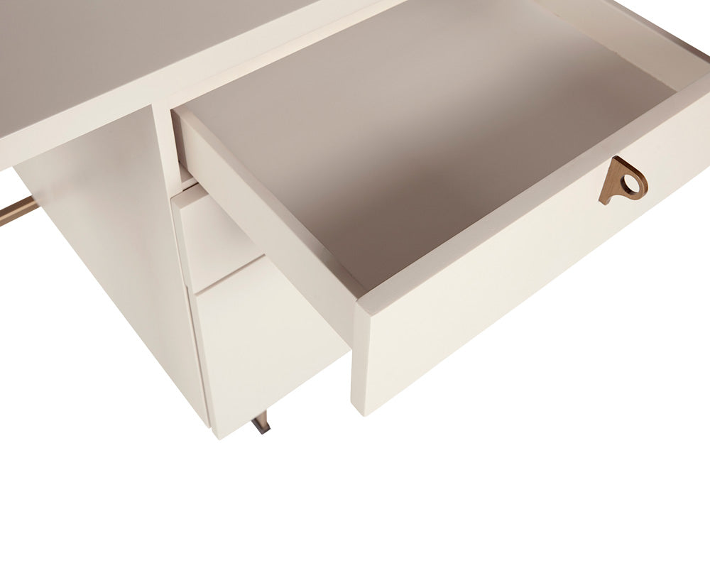 Sunpan - Celine Desk - Cream - 107300 view 5