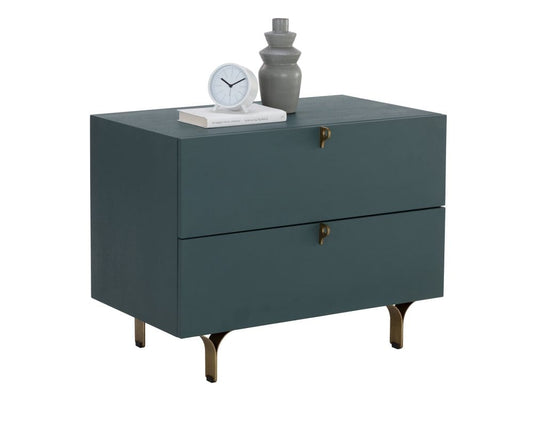 Sunpan - Celine Nightstand Large - Teal - 110371 view 1