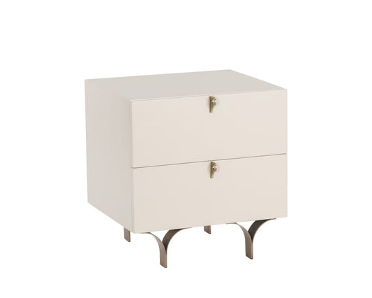Sunpan - Celine Nightstand Small - Cream - 105397 view 1