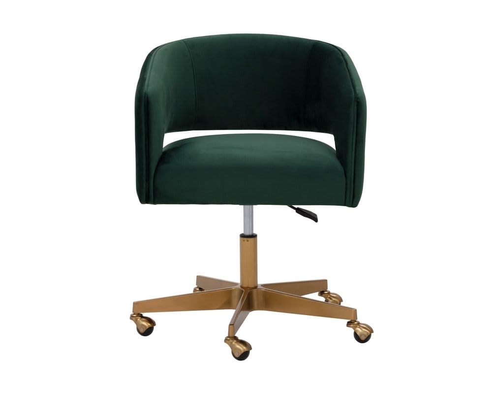 Sunpan - Claren Office Chair - Deep Green Sky - 107851 view 2