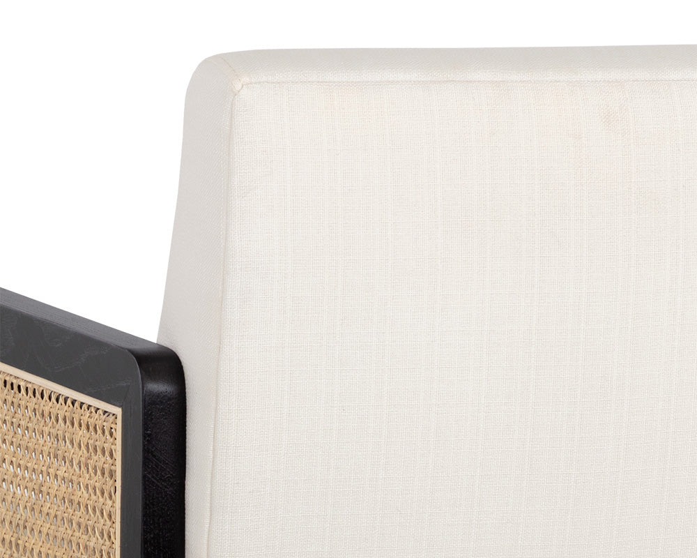 Sunpan - Claudette Office Chair - Linoso Ivory - 108839_CLOSEOUT view 7