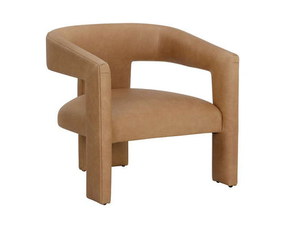 Sunpan - Westport Cobourg Lounge Chair - Ludlow Sesame Leather - 111587 veiw 1