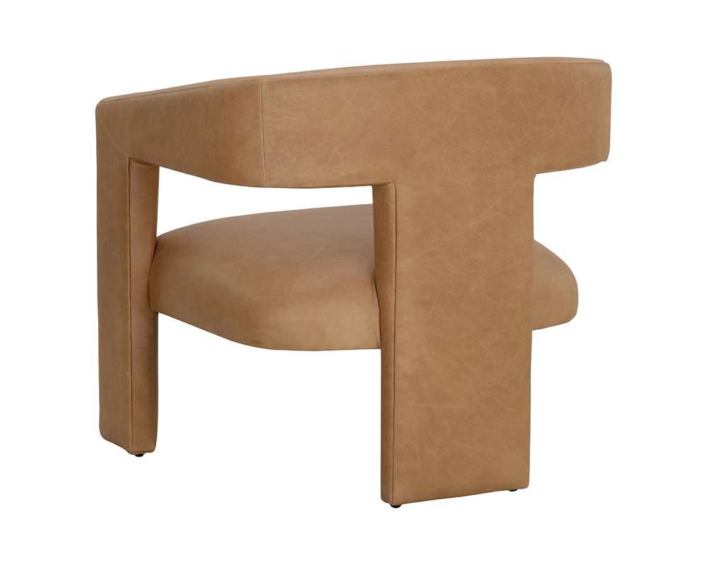 Sunpan - Westport Cobourg Lounge Chair - Ludlow Sesame Leather - 111587 veiw 4