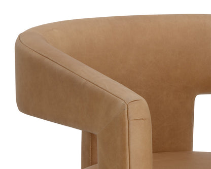 Sunpan - Westport Cobourg Lounge Chair - Ludlow Sesame Leather - 111587 view 6