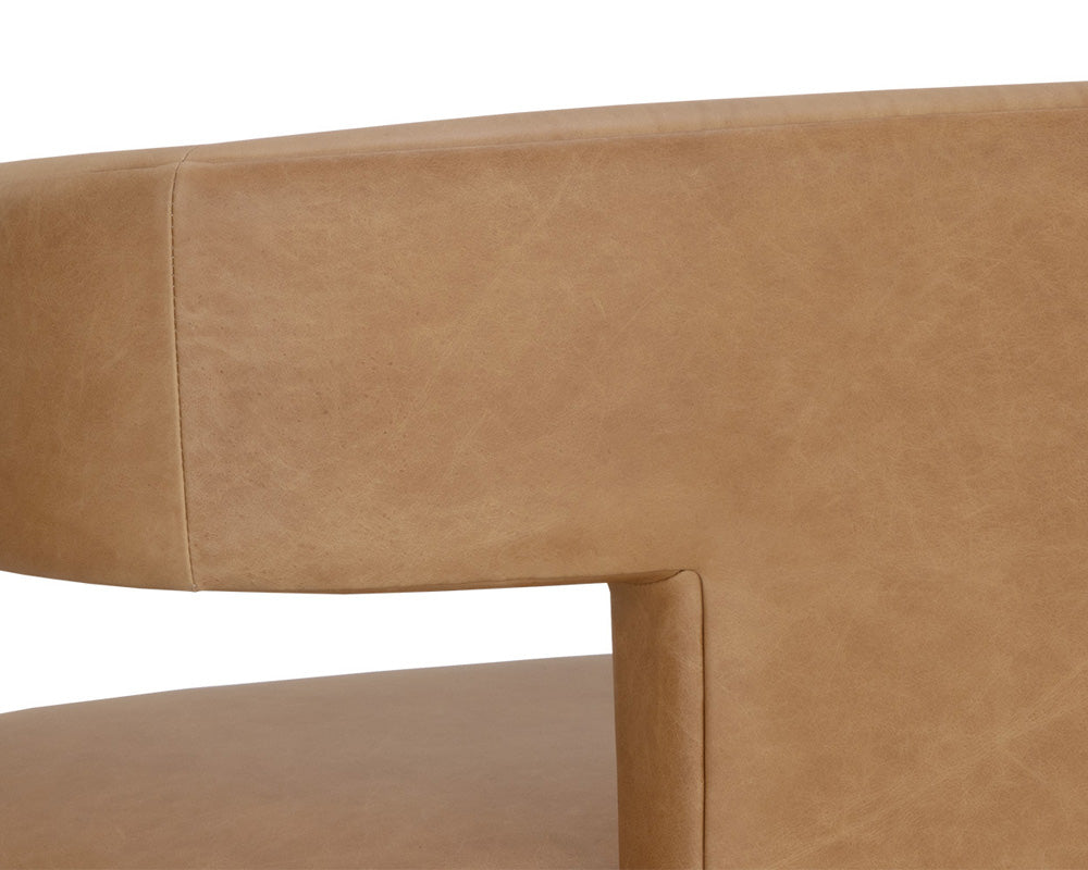 Sunpan - Westport Cobourg Lounge Chair - Ludlow Sesame Leather - 111587 view 7