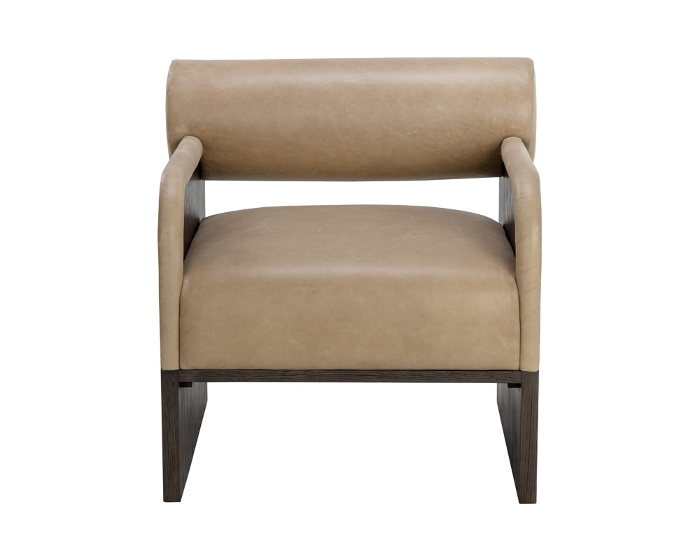 Sunpan - Coburn Lounge Chair - Dark Brown - Sahara Sand Leather - 111323 view 2