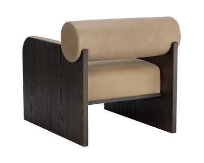 Sunpan - Coburn Lounge Chair - Dark Brown - Sahara Sand Leather - 111323 view 4