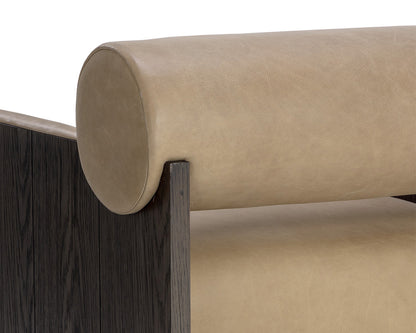 Sunpan - Coburn Lounge Chair - Dark Brown - Sahara Sand Leather - 111323 view 5