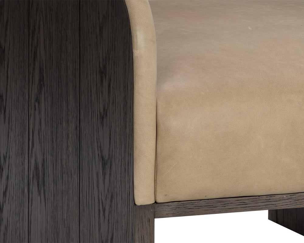 Sunpan - Coburn Lounge Chair - Dark Brown - Sahara Sand Leather - 111323 view 6