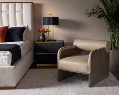 Sunpan - Coburn Lounge Chair - Dark Brown - Sahara Sand Leather - 111323 view 7