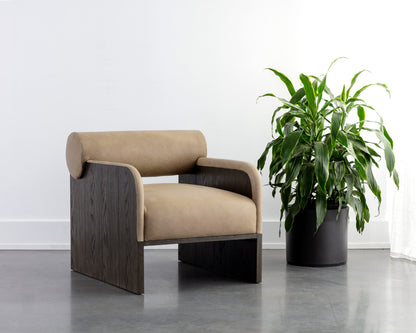 Sunpan - Coburn Lounge Chair - Dark Brown - Sahara Sand Leather - 111323 view 8