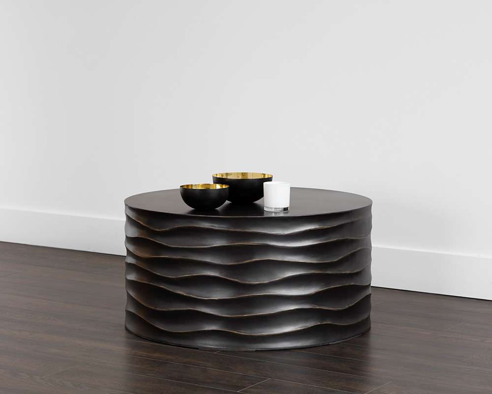 Sunpan - Solterra Corey Coffee Table Large - Black - 108551 veiw 3