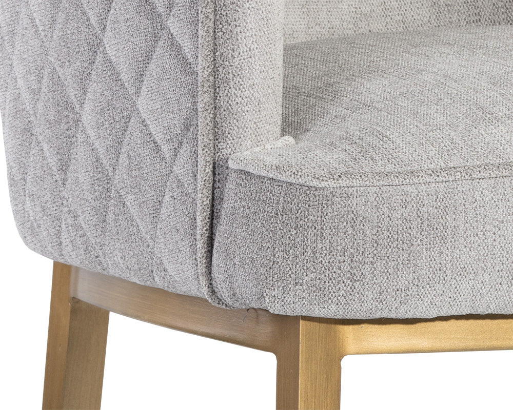 Sunpan - MIXT Cornella Dining Armchair - Polo Club Stone - 105437_CLOSEOUT view 8