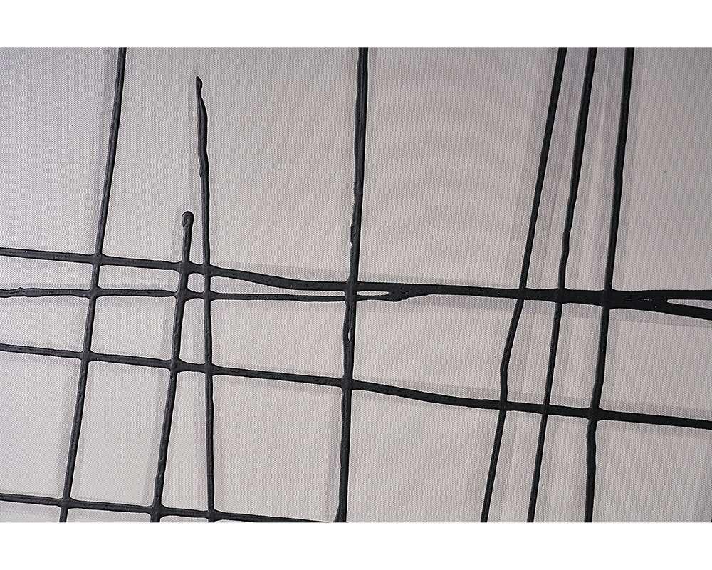 Sunpan - Crosshatch (Set Of 2) - 48in X 48in - Black Floater Frame - A0208 veiw 2