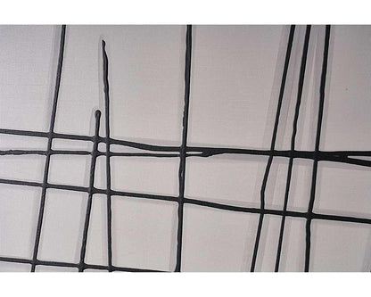 Sunpan - Crosshatch (Set Of 2) - 48in X 48in - Black Floater Frame - A0208 veiw 2