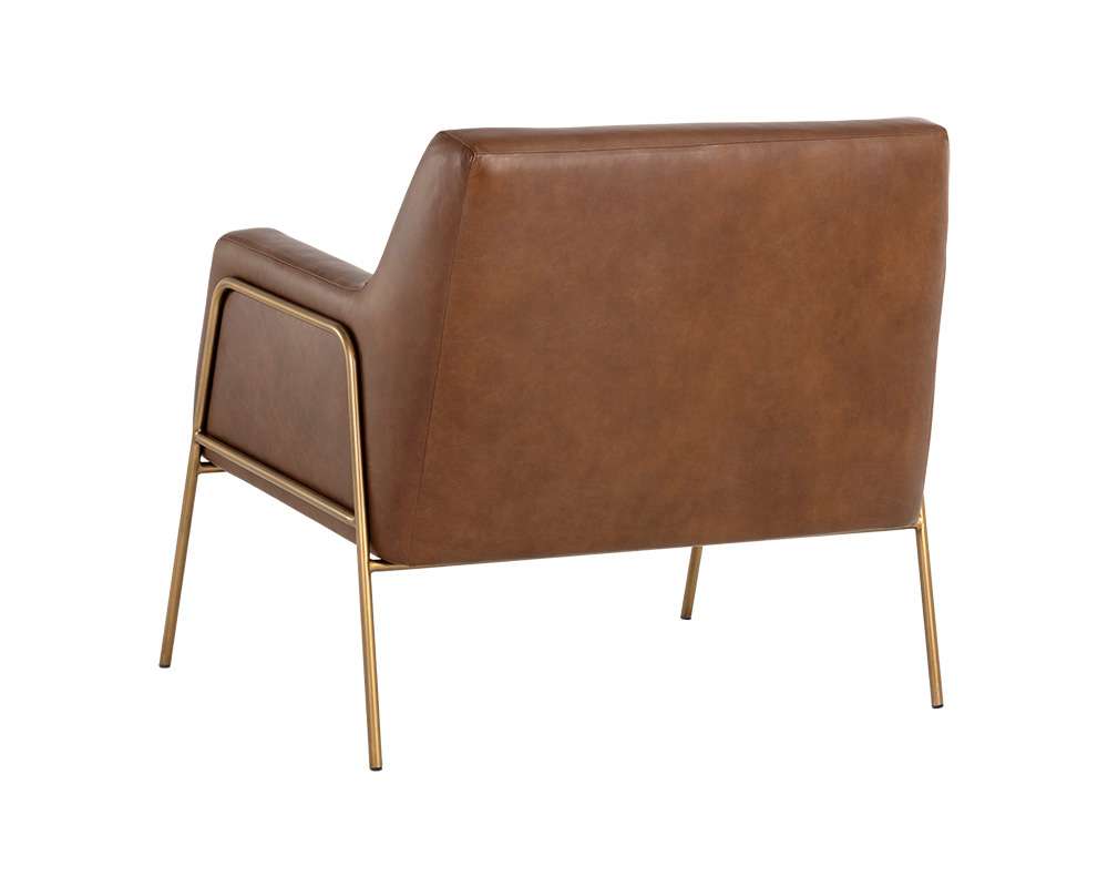 Sunpan - MIXT Cybil Lounge Chair - Vintage Caramel Leather - 106457_CLOSEOUT veiw 4