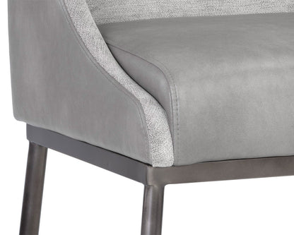 Sunpan - Ikon Dalary Counter Stool - Bravo Metal / Polo Club Stone - 106032 view 6
