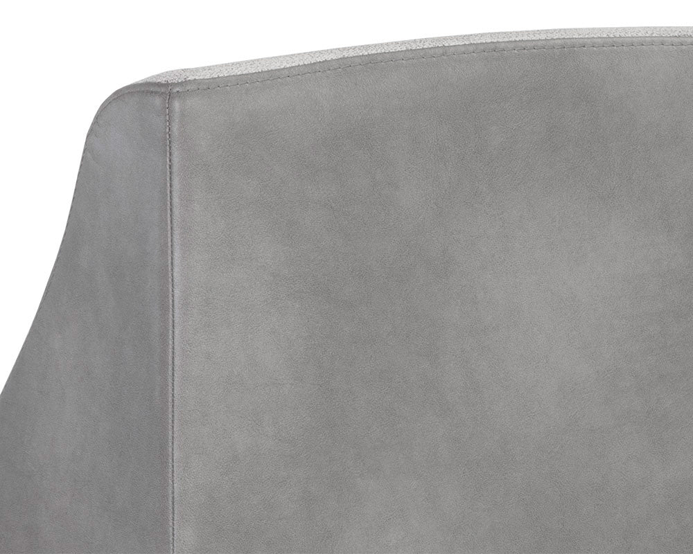 Sunpan - Ikon Dalary Counter Stool - Bravo Metal / Polo Club Stone - 106032 view 7