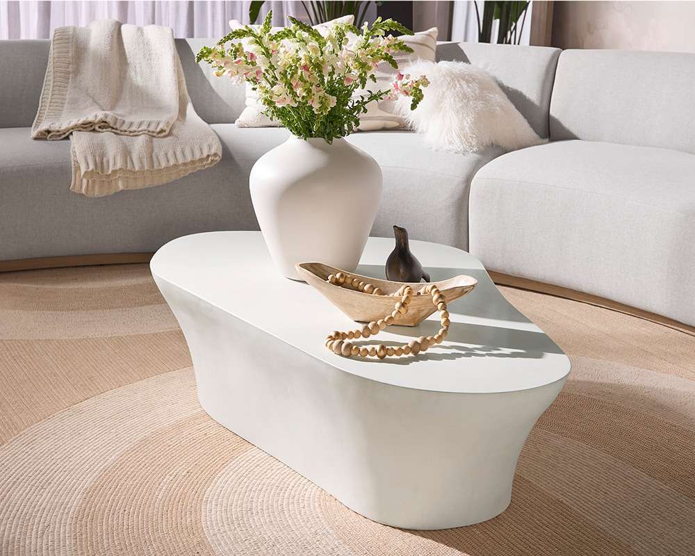 Sunpan - MIXT Dali Coffee Table - White - 107463 veiw 6