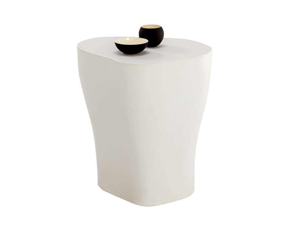 Sunpan - MIXT Dali End Table Large - White - 108568 veiw 1