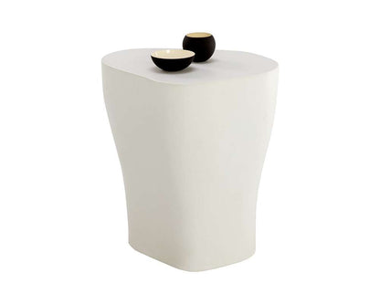 Sunpan - MIXT Dali End Table Large - White - 108568 veiw 1