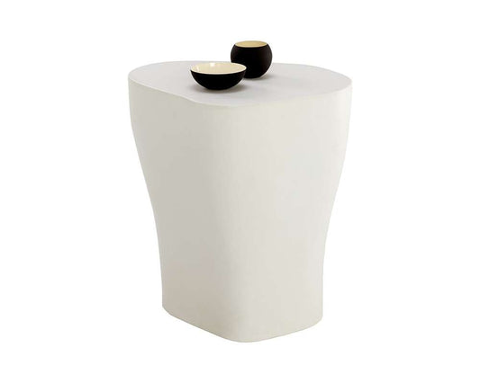 Sunpan - MIXT Dali End Table Large - White - 108568 veiw 1