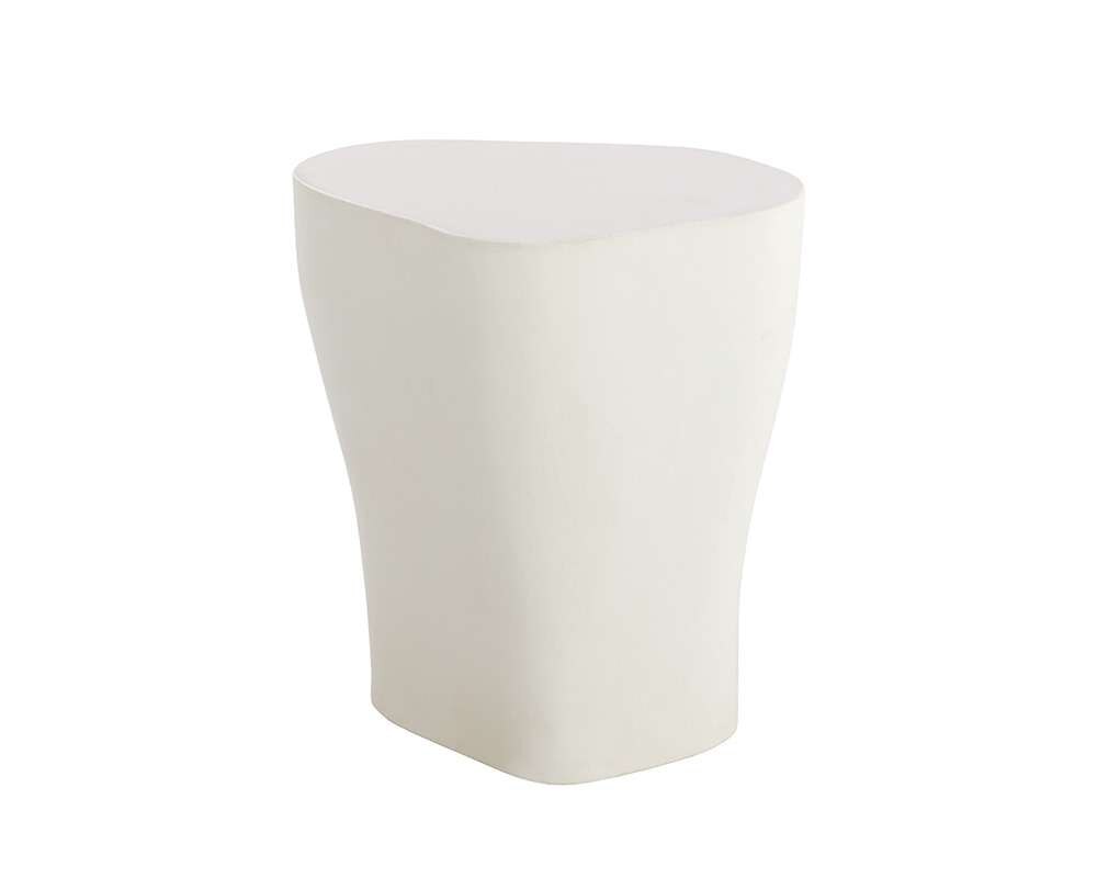 Sunpan - MIXT Dali End Table Large - White - 108568 veiw 2
