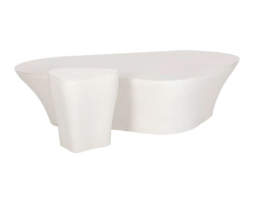 Sunpan - MIXT Dali End Table Small - White - 107467 veiw 5