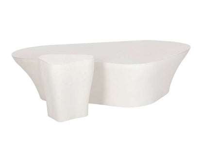 Sunpan - MIXT Dali End Table Small - White - 107467 veiw 5
