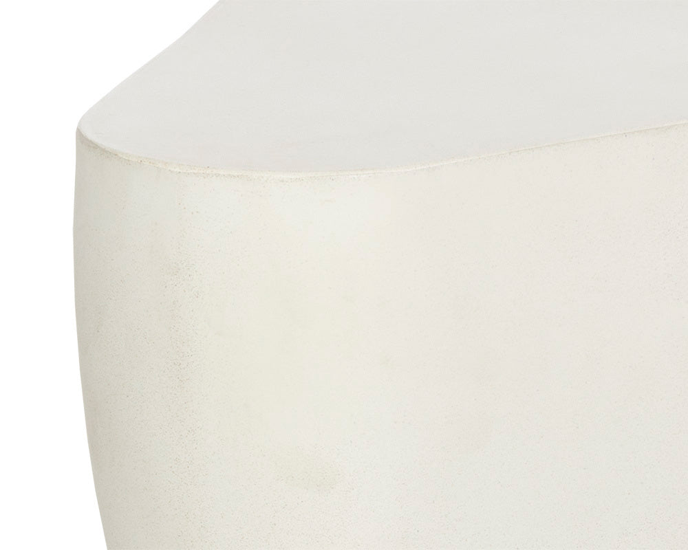Sunpan - MIXT Dali End Table Small - White - 107467 view 7