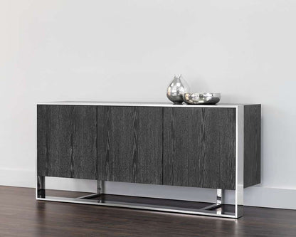 Sunpan - Ikon Dalton Sideboard - Stainless Steel - Grey - 107055 veiw 4