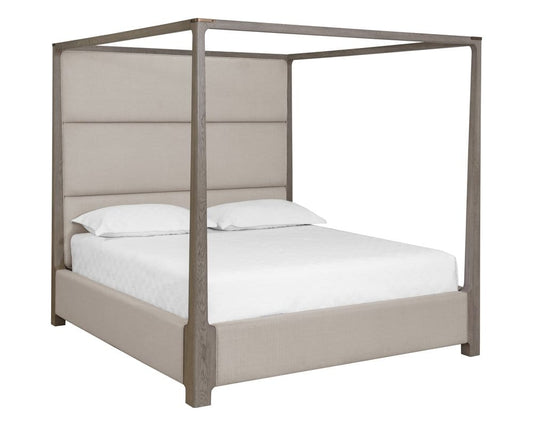 Sunpan - Danette Canopy Bed - King - Zenith Taupe Grey - 110925_CLOSEOUT view 1