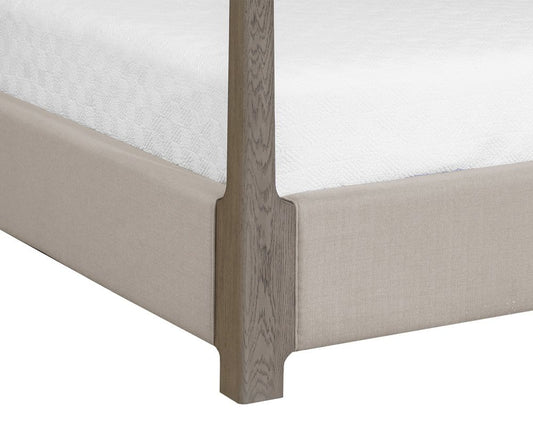 Sunpan - Danette Canopy Bed - King - Zenith Taupe Grey - 110925_CLOSEOUT view 2