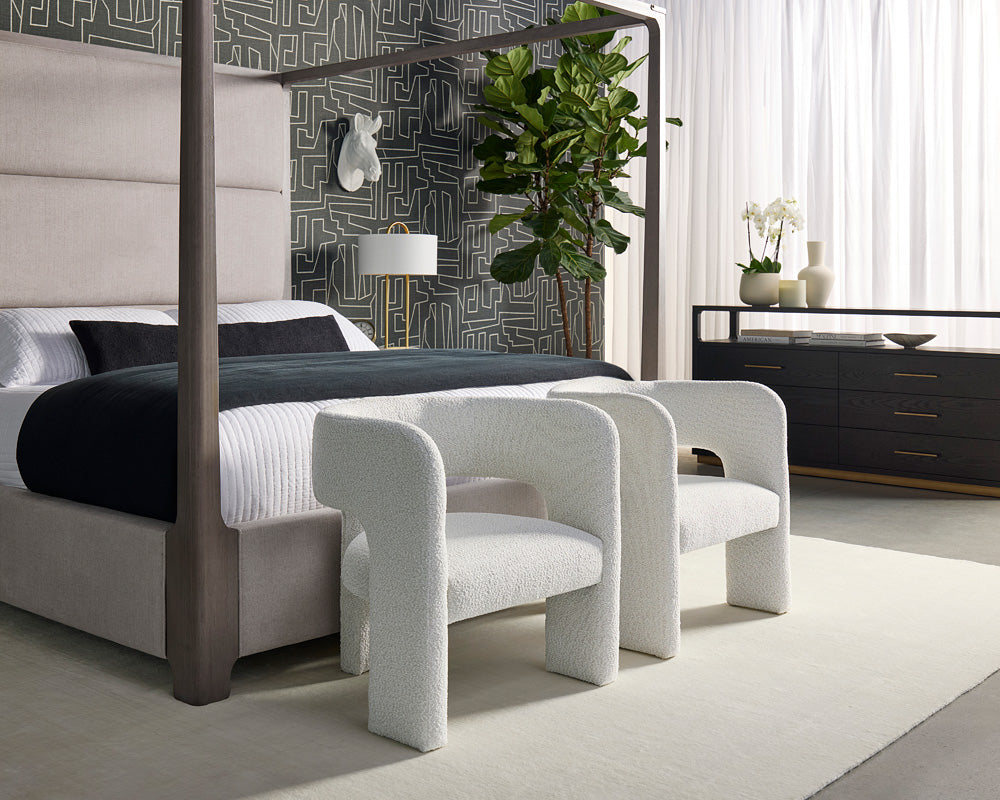 Sunpan - Danette Canopy Bed - King - Zenith Taupe Grey - 110925_CLOSEOUT view 5