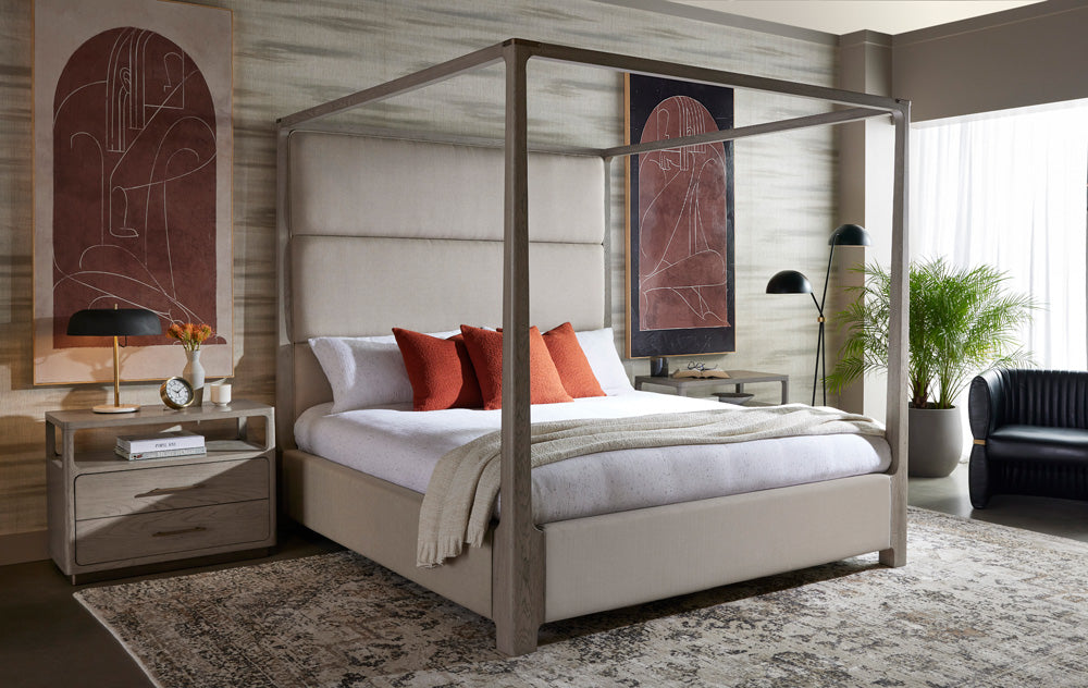 Sunpan - Danette Canopy Bed - King - Zenith Taupe Grey - 110925_CLOSEOUT view 7