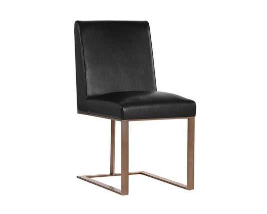 Sunpan - Ikon Dean Dining Chair - Antique Brass - Cantina Black - 103775 veiw 1