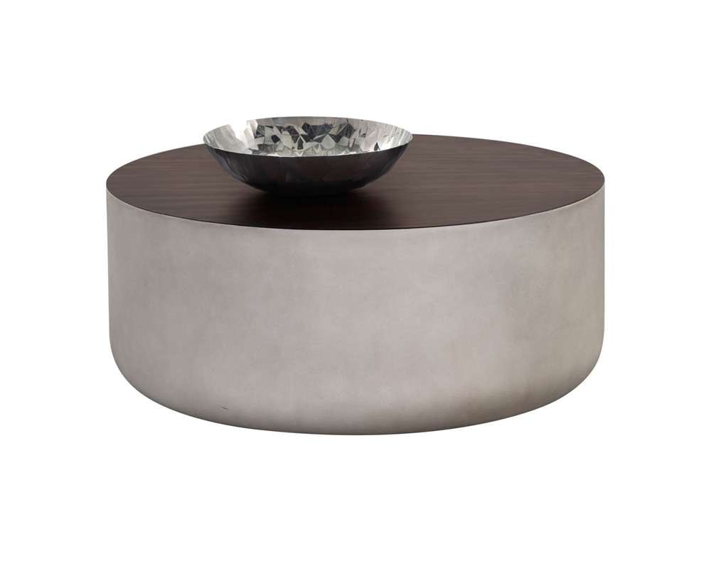 Sunpan - Solterra Diaz Coffee Table - Grey - Wood Grain Brown - 107196 veiw 1