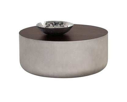 Sunpan - Solterra Diaz Coffee Table - Grey - Wood Grain Brown - 107196 veiw 1