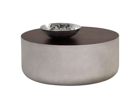 Sunpan - Solterra Diaz Coffee Table - Grey - Wood Grain Brown - 107196 veiw 1