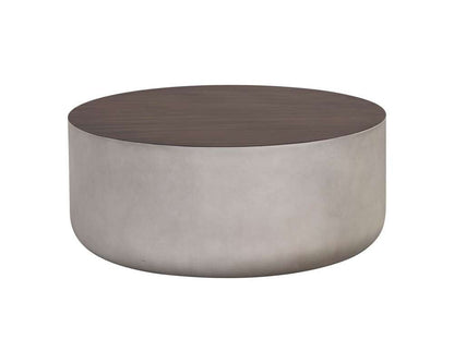 Sunpan - Solterra Diaz Coffee Table - Grey - Wood Grain Brown - 107196 veiw 2