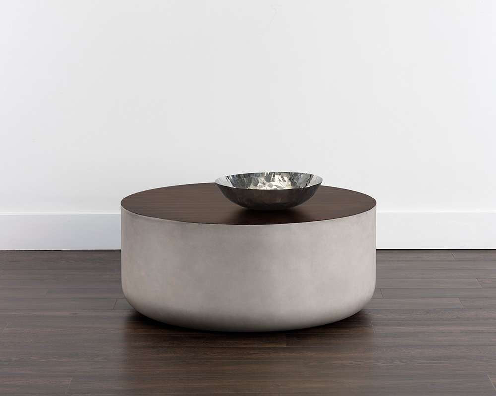 Sunpan - Solterra Diaz Coffee Table - Grey - Wood Grain Brown - 107196 veiw 4