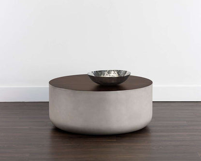 Sunpan - Solterra Diaz Coffee Table - Grey - Wood Grain Brown - 107196 veiw 4