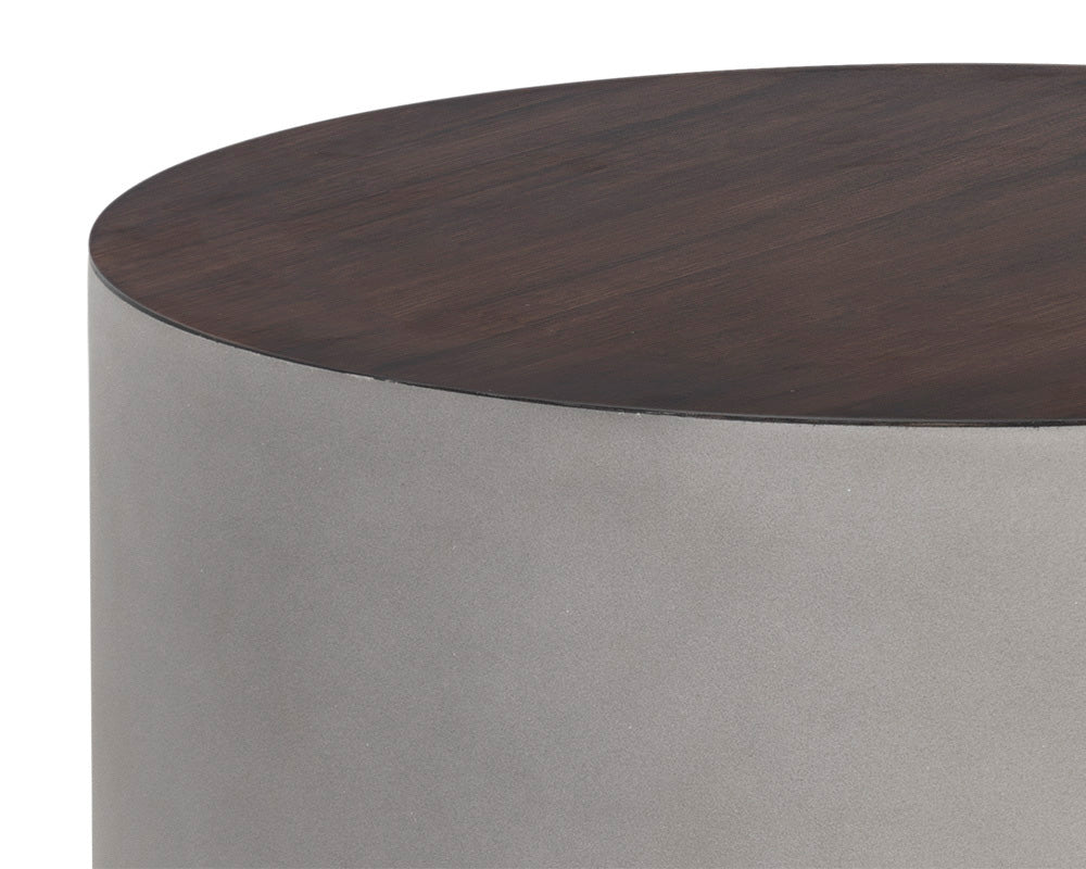Sunpan - Solterra Diaz End Table - Grey - Wood Grain Brown - 107197 view 5