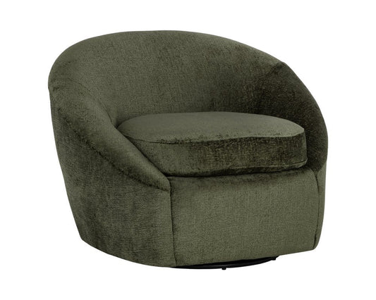 Sunpan - Domestic Bliss Swivel Lounge Chair - Bergen Olive - 111410 view 1