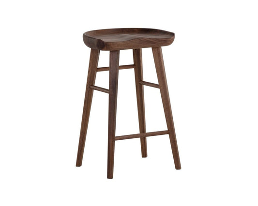 Sunpan - Dominic Counter Stool - Walnut - 107096 view 1