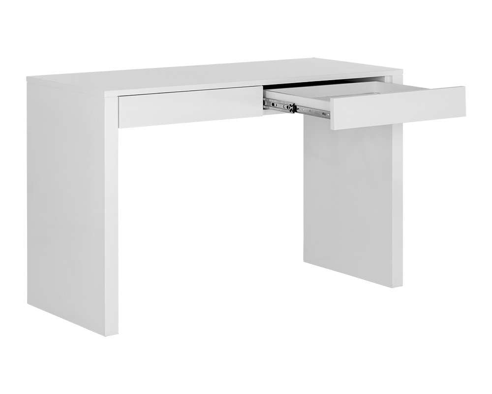 Sunpan - Ikon Dutad Desk - High Gloss White - 106901 veiw 3