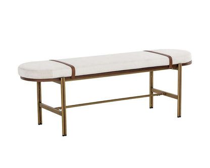 Sunpan - Zenn Elaine Bench - Polo Club Muslin - 108688 veiw 1