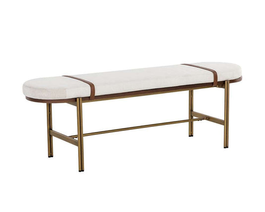 Sunpan - Zenn Elaine Bench - Polo Club Muslin - 108688 veiw 1