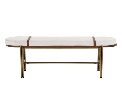 Sunpan - Zenn Elaine Bench - Polo Club Muslin - 108688 veiw 2